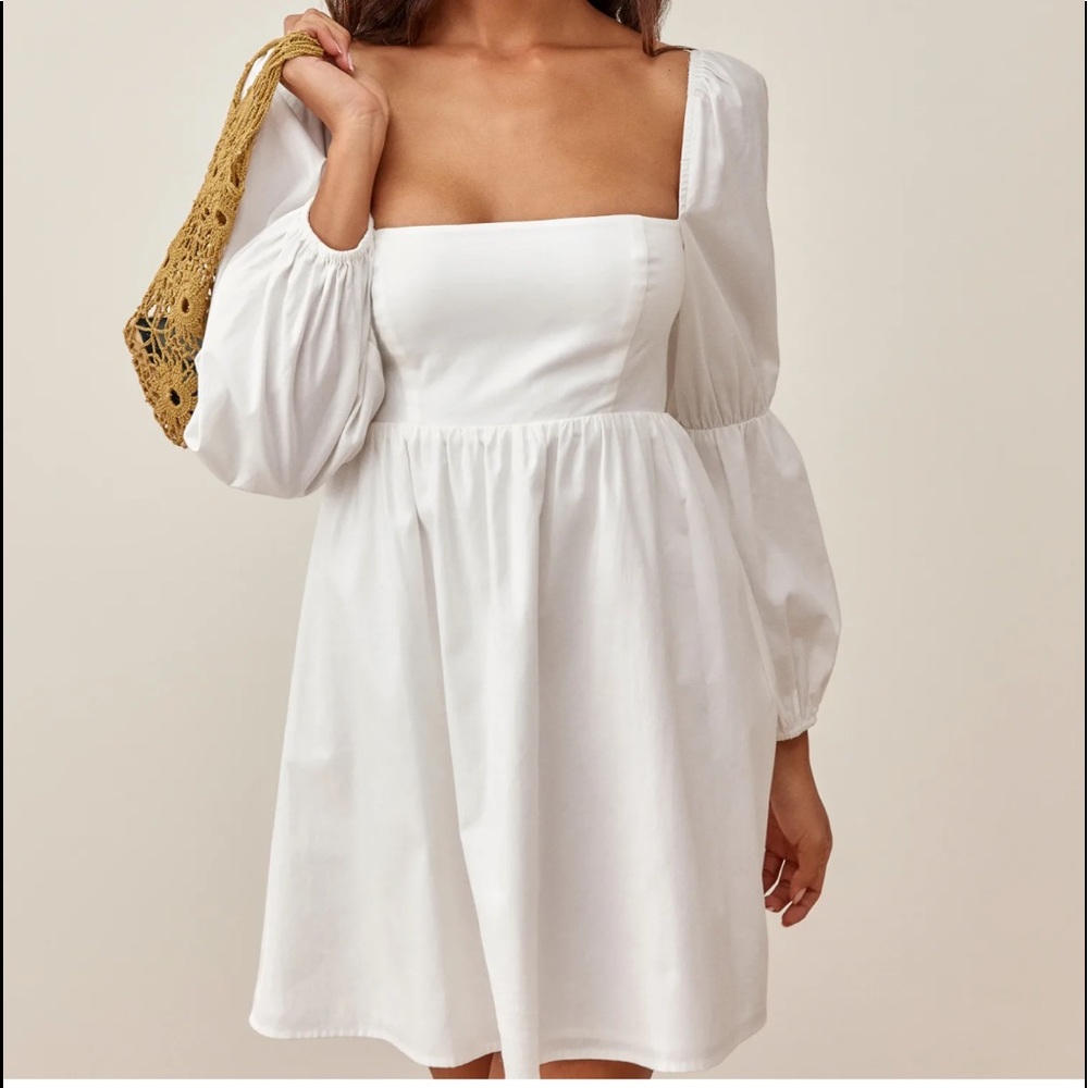 Reformation white michaela dress